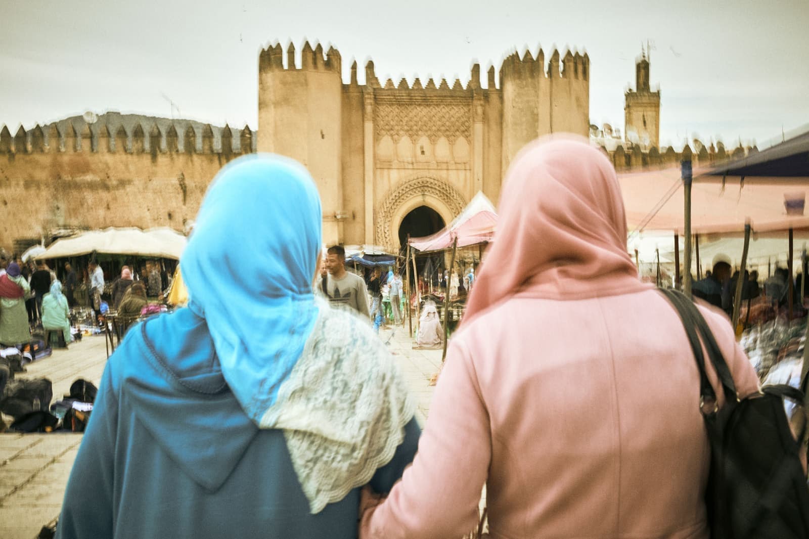 モロッコの旅写真_フェズの広場01