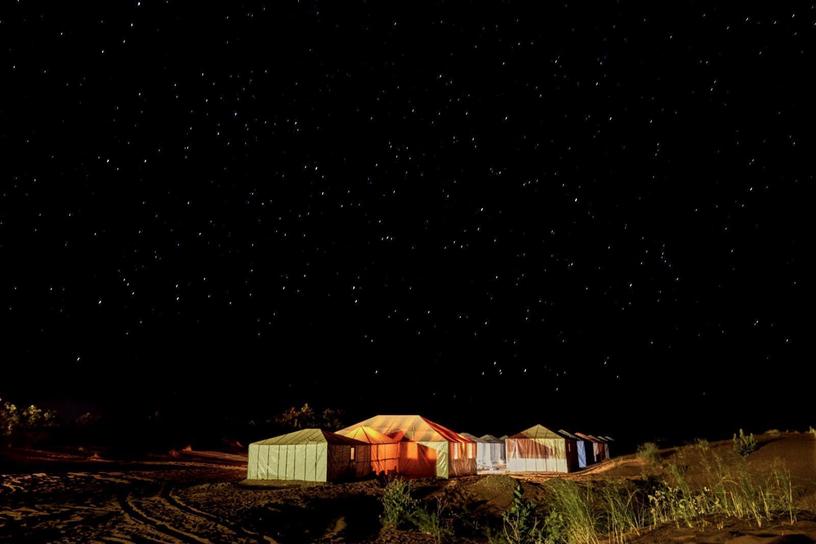 モロッコの旅写真_サハラ沙漠の星空